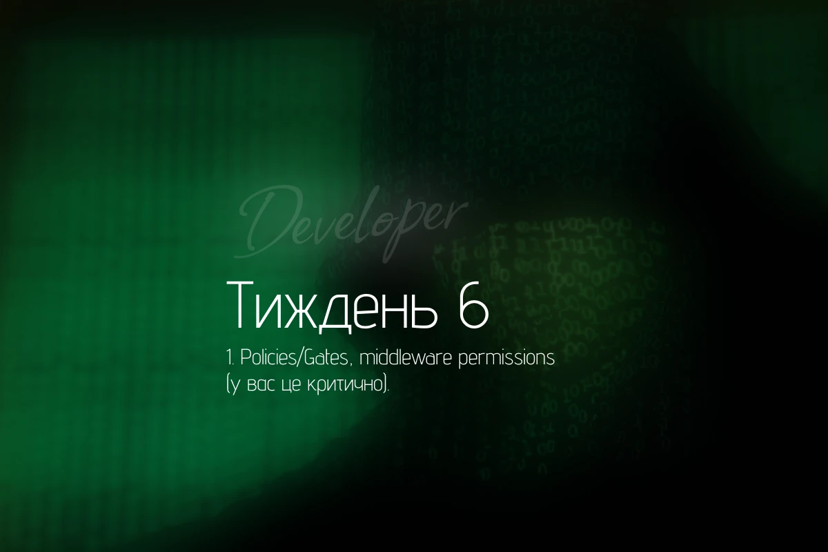 Авторизація в Laravel: Policies, Gates і middleware permissions — як зробити доступи залізобетонними