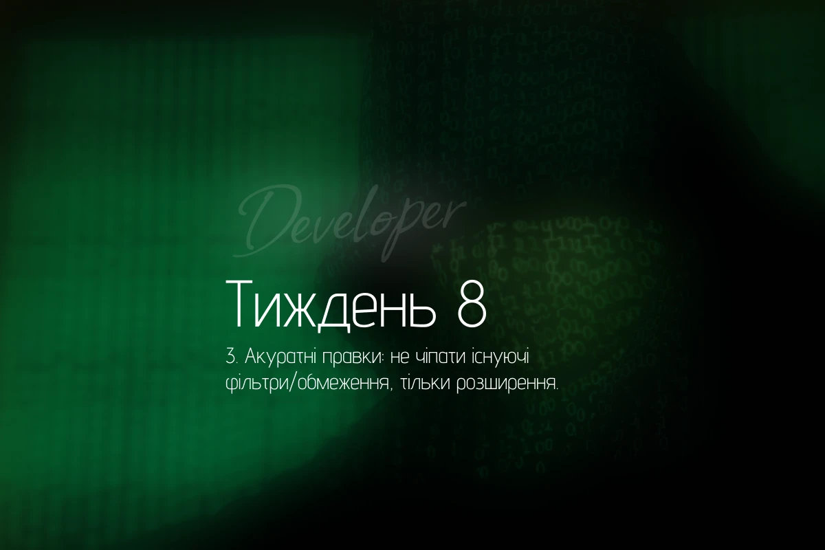 Акуратні правки в Laravel-проєкті: не ламати існуючі фільтри й обмеження, а розширювати без ризику