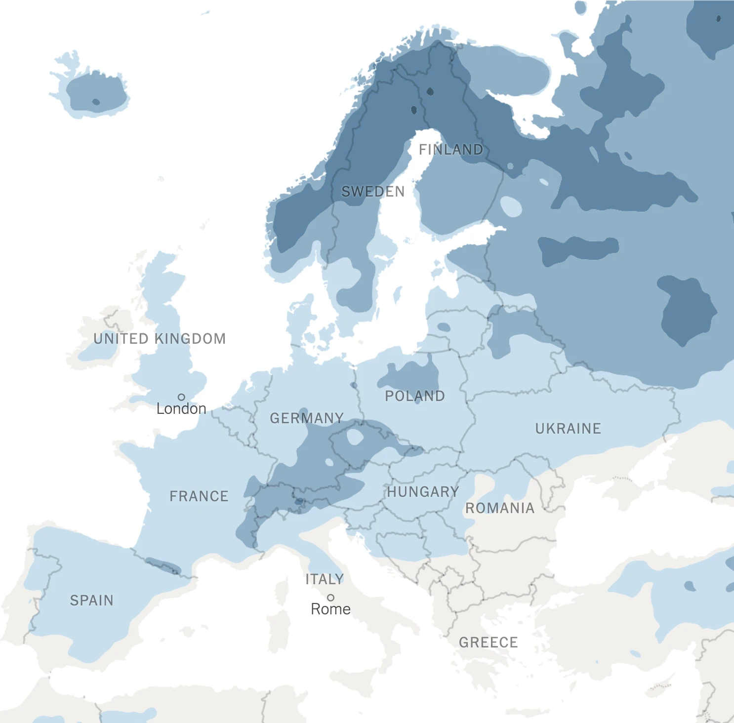 Зимова негода паралізувала подорожі Північною Європою: скасування рейсів і аварії