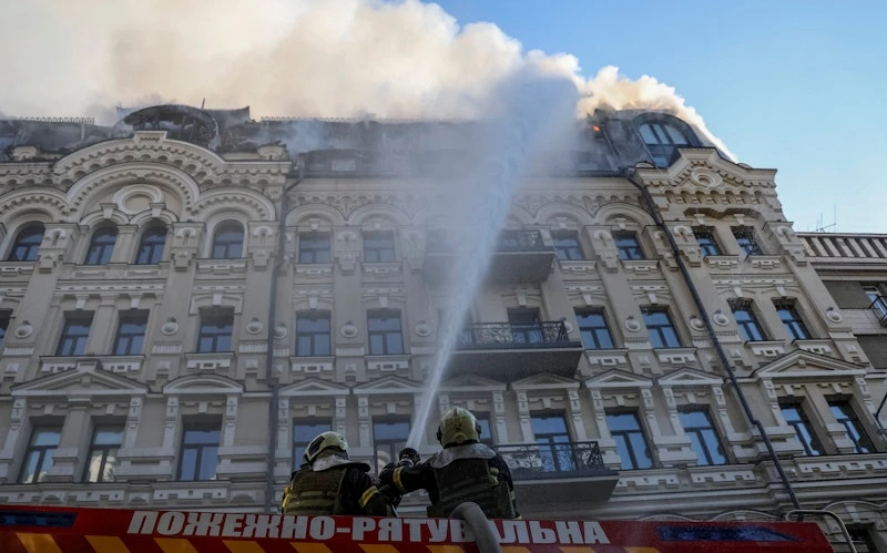 Київ після бомбардування