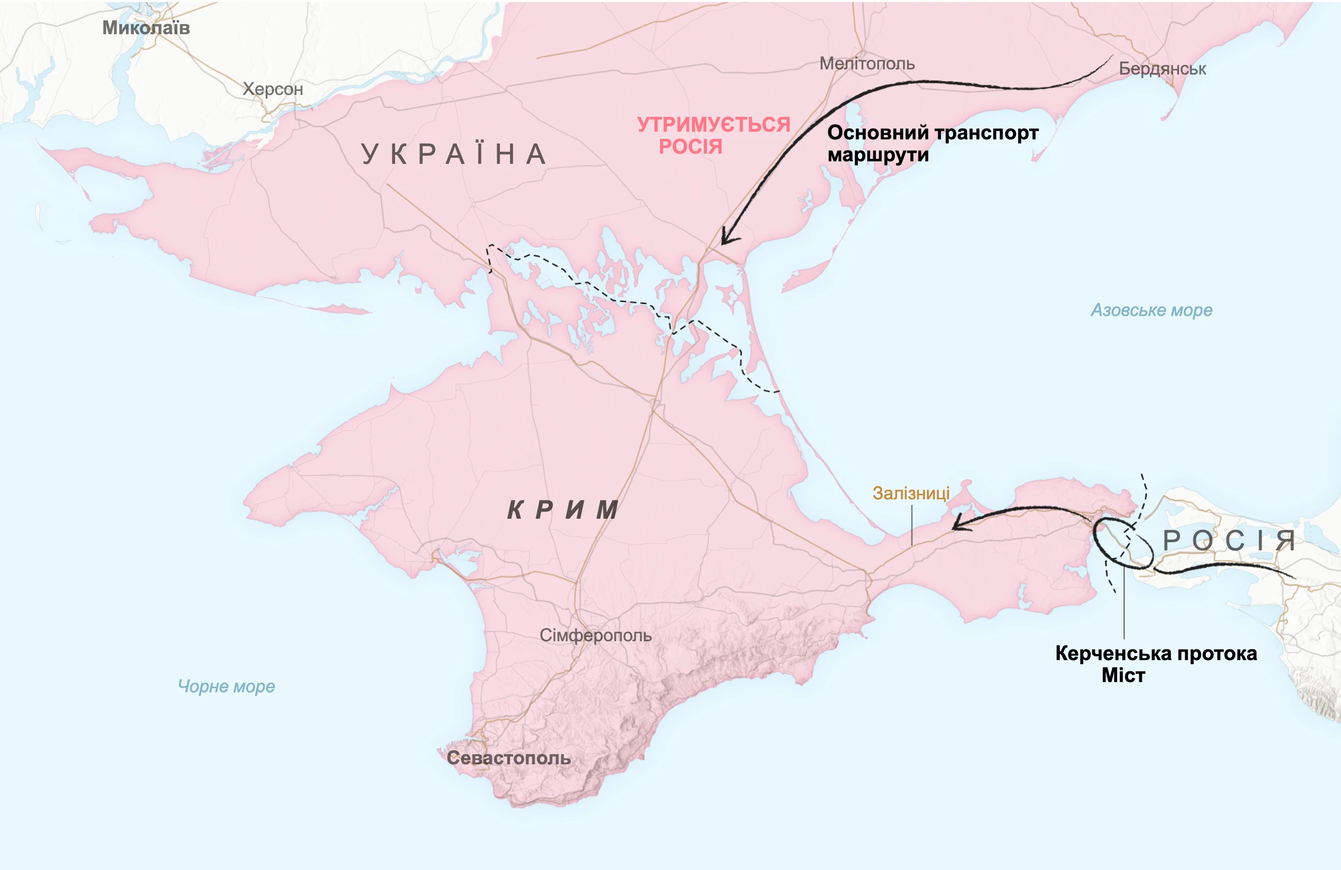 Україна перетворює Крим із фортеці Росії на логістичну пастку